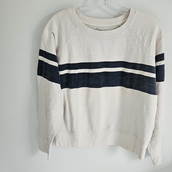 J. Crew Vintage Fleece Rugby Stripes Style Top - Picture 2 of 8